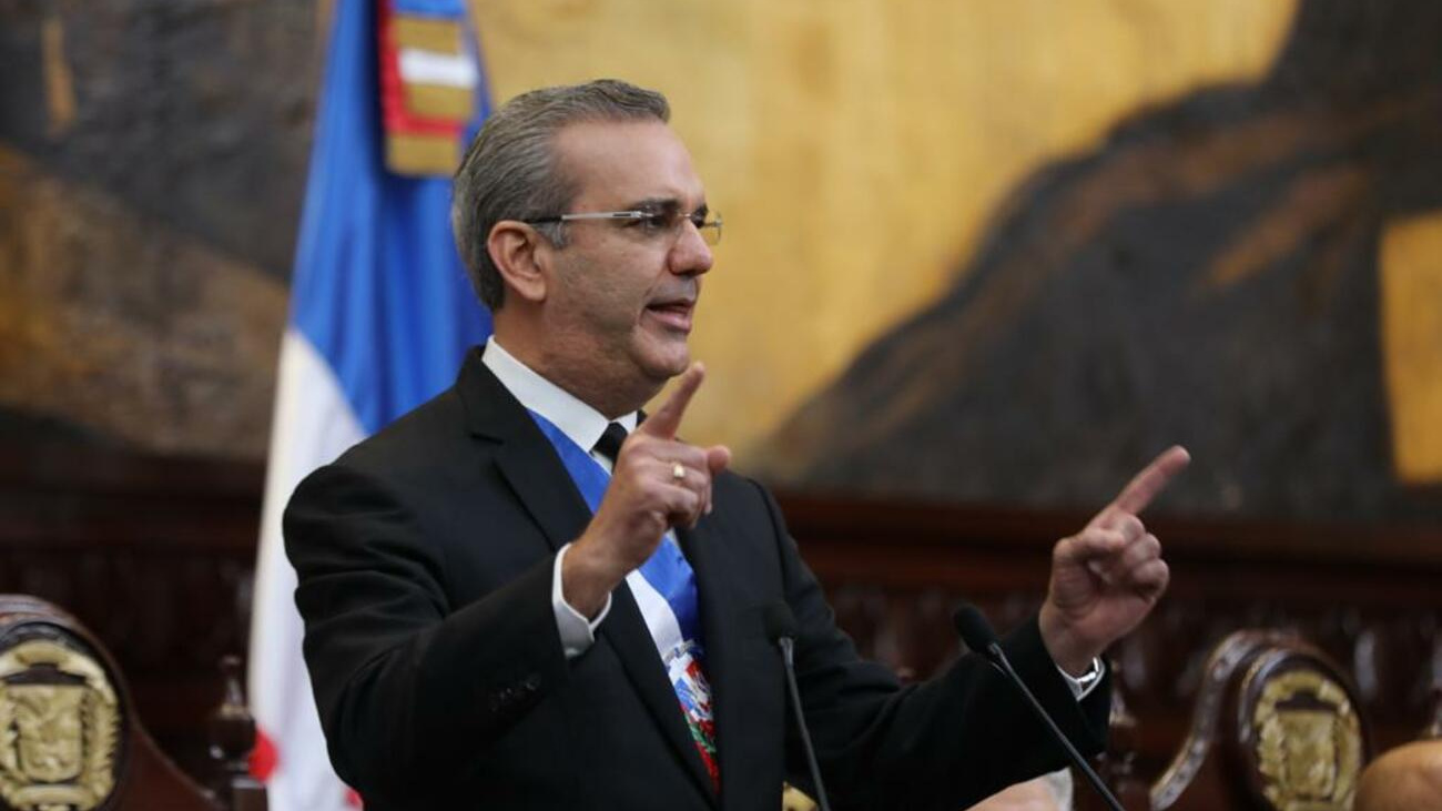 Presidente Luis Abinader durante rendición de cuentas 27 de febrero 2021