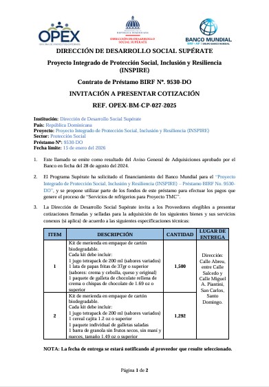 Insumos de Visibilidad para Proyecto TMC.