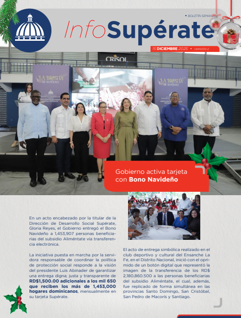 Gobierno activa tarjetacon Bono Navideño